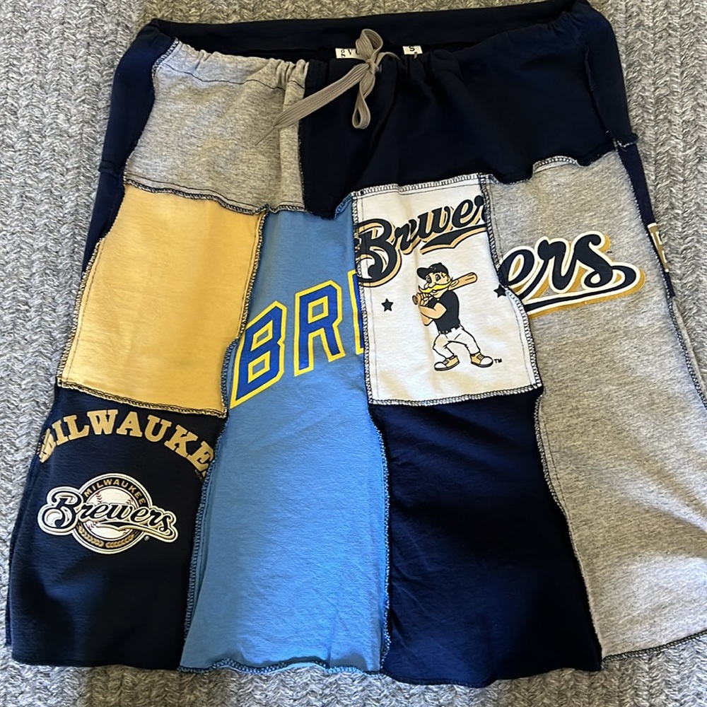 Milwaukee Brewers skirt, handmade!